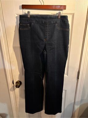 Chico's Women's Straight Jeans in Dark Blue
